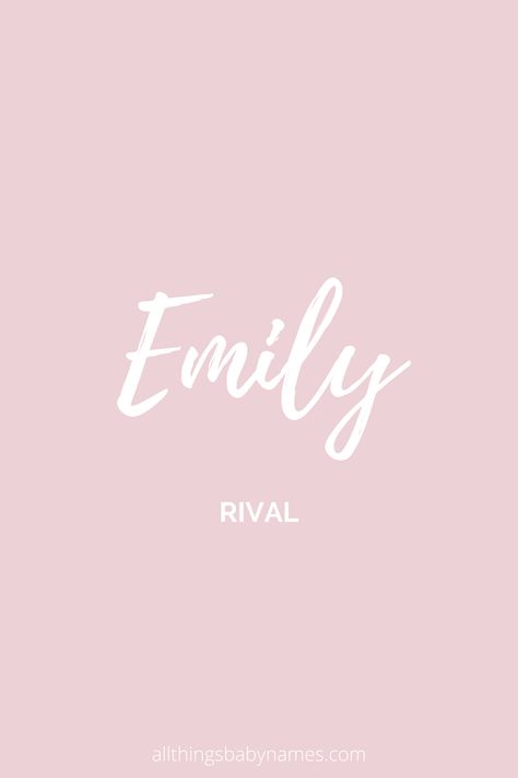 Emily name meaning, origin and more. View our database of thousands of baby names and curated name lists to help you find the perfect name for your baby. Emily Name Meaning, Emily Meaning, Emily Name, Holiday Romance Books, Baby Name Meaning, Emily Elizabeth, Uncommon Baby Names, Unique Girl Names, Pink Names