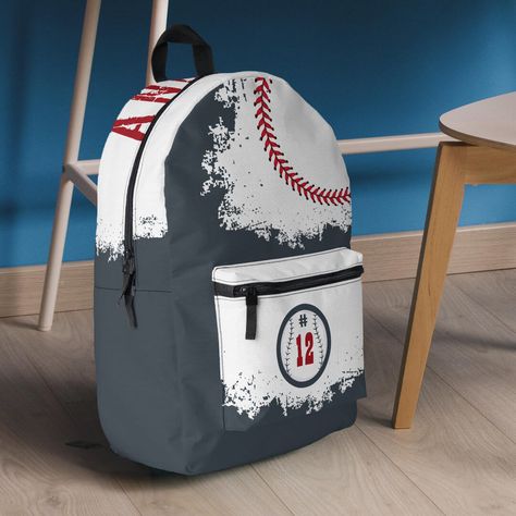 Baseball Backpack, Backpack Design, Trendy Backpacks, Baseball Theme, Personalized Backpack, Kids Gear, Stylish Backpacks, Sports Lover, Team Player