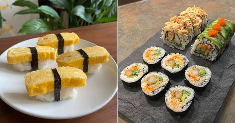 5 Easy Sushi Recipes (Without Raw Fish) You Should Make At Home Easy Sushi Recipes, Easy Sushi, Raw Fish, Multi Factor Authentication, Cute Baking, Sushi Recipes, Food Test, Real Food Recipes, Good Food