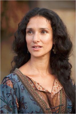 Indira Varma as Ellaria Sand. Sand is the beloved paramour of Prince Oberyn Martell, and the mother of the four youngest "Sand Snakes," Oberyn's bastard daughters. Ellaria herself is the bastard daughter of Lord Harmen Uller, a nobleman of Dorne. Ellaria is referred to as worshiping a Lysene love goddess, and was also described by Oberyn as being sexually adventurous and bisexual. Comanche Moon, World Without End, Indira Varma, Period Outfit, Costume Drama, Olivia Wilde, Light Hair, Grey's Anatomy, Female Images