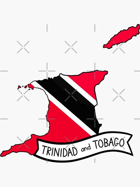 Trinidad Flag, Money Roll, Trinidad And Tobago Flag, Map Sticker, Flag Tattoo, Trinidad, Trinidad And Tobago, Science Poster, Stranger Things Fanart