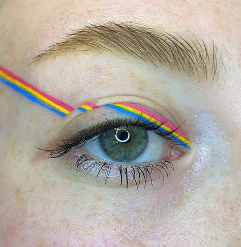 1,692 Likes, 52 Comments - shannon 🎃🕷💀🦇🇬🇧 (@shababylon) on Instagram: “Pansexual Pride 💗💛💙 . Here’s a list of UK focused LGBT+ resources and organisations that offer…” Pansexual Makeup, Animal Makeup, Pride Makeup, Pansexual Pride, Cool Poses, Make Me Up, Magical Girl, Makeup Inspiration, Makeup Looks