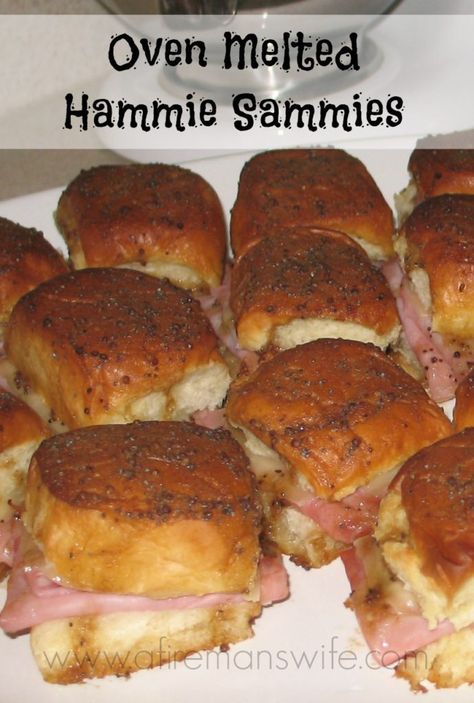 Hammie Sammies Sandwich Recipes, Italian Sammies, Hammy Sammy, Hammy Sammies, Super Bowl Ideas, Food For Two, Super Bowl Food Easy, Ham And Cheese Sliders, Healthy Superbowl