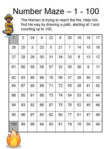 math maze worksheets 1-100 | k5 worksheets Number Maze, Number Recognition Worksheets, Lkg Worksheets, Numbers Activities, Math Maze, Kindergarten Math Worksheets Free, Numbers 1 100, Maze Worksheet, Number Formation