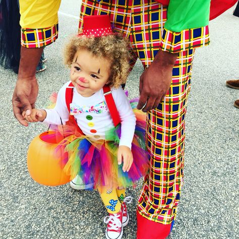 Diy Clown Costume Kids, Clown Custome, Toddler Clown Costume, Baby Clown Costume, Kids Clown Costume, Clown Costume Halloween, Clown Halloween Costumes, Witch Halloween Costume, Halloween 2015