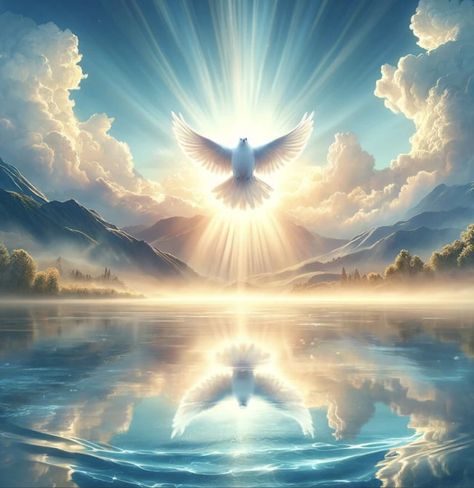 Prayer Background, Person Kneeling, Holy Spirit Images, Tranquil Landscape, Strong Tower, Prayer Images, Dove Pictures, Spirit Of God, Spiritual Images