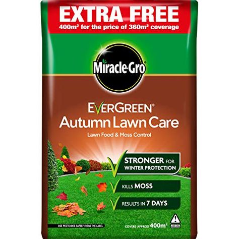 Miracle-Gro EverGreen Autumn Lawn Care 14kg, Nylon/A : Amazon.co.uk: Garden & Outdoors Fall Lawn Care, Lawn Food, Lawn Fertilizer, Harsh Winter, Healthy Lawn, Plant Protection, Root Growth, No Rain, Green Lawn