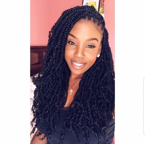 Spring Twist Hair, Styles Braids, Spring Twists, Cute Box Braids Hairstyles, Twist Styles, Girl Braids, Twist Braid Hairstyles, Hair Twist Styles, Protective Style