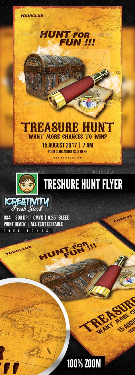 Treasure Hunt Treasure Campaign Posters, Treasure Hunt Illustration, Treasure Hunt Poster Design, Scavenger Hunt Map Design, Treasure Hunt Poster, Treasure Map Scavenger Hunt, Kids Graphic Design, Treasure Hunt Games, Mises En Page Design Graphique