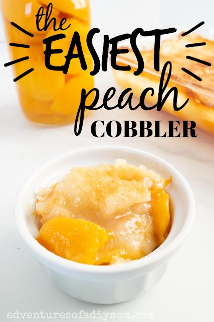 The easiest peach cobbler you'll ever make. Using canned peaches, and mixing it up right in the pan it bakes in makes this peach cobbler so quick to put together. PLUS it is absolutely divine! Can Peach Cobbler, Canned Peach Cobbler Recipe, Crockpot Peach Cobbler, Old Fashioned Peach Cobbler, Best Peach Cobbler, Peach Cobbler Dump Cake, Homemade Peach Cobbler, Fresh Peach Cobbler, Easy Peach Cobbler