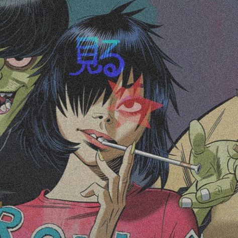 Noodle From Gorillaz, Noodle Gorillaz, Gorillaz Noodle, Baby Queen, Gorillaz, Queen, Makeup, Anime, Make Up