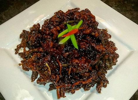 Simple Chinese Food, Japanese Hawaiian, Ginger Beef, Beef Marinade, Crispy Beef, String Bean, Easy Chinese Recipes, Spicy Beef, Hawaiian Food