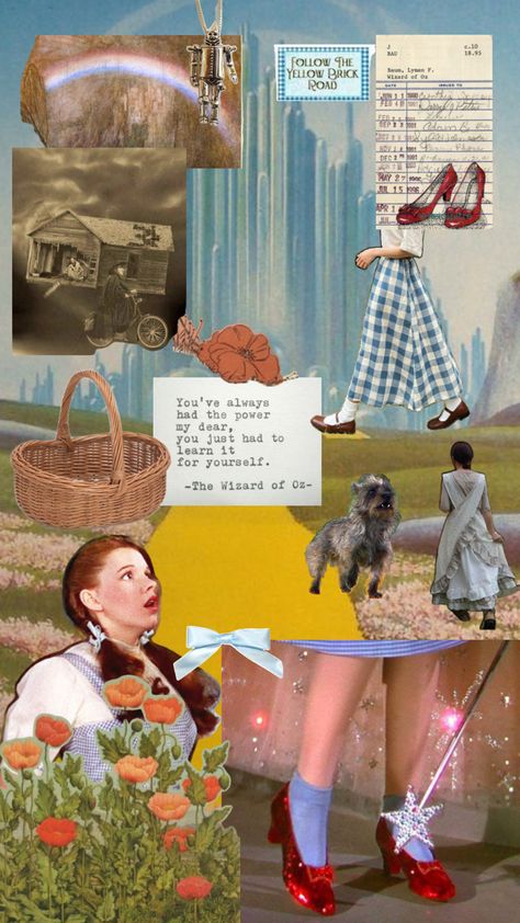 Dorothy from Wizard of Oz Collage #wallpaper #wizardofoz #dorothy #farmcore #wallprint #poster Wizard Of Oz Wallpaper, Dorothy From Wizard Of Oz, Magic Of Oz, Dorothy Gale, Teddy Bear Wallpaper, Collage Wallpaper, Judy Garland, Bear Wallpaper, Wizard Of Oz