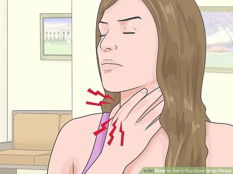 How to Tell if You Have Strep Throat (with Pictures) - wikiHow Strep Throat Pictures, Strep Throat Symptoms, Swollen Tonsils, Make Ip, Nervus Vagus, Best Cough Remedy, Bad Cough, Throat Remedies, Throat Infection