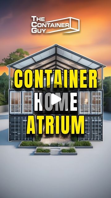 The Container Guy on Instagram: "Our Double Wide Kit Has a Secret Weapon To Make a Atrium Style Container Homes or Garages #construction #containermodification" Container Home, Container Homes, Shipping Container, Double Wide, Container House, Garage, On Instagram, Instagram