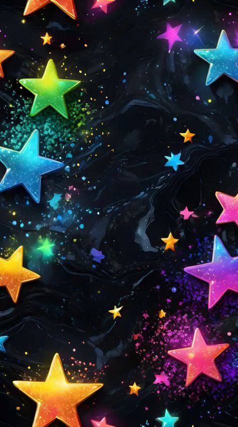 Colorful Stars Wallpaper, 2023 Wallpapers, Stars Wallpaper, Star Wallpaper, Colour Star, Wallpapers Backgrounds, Wallpaper Backgrounds, Wallpapers, Collage