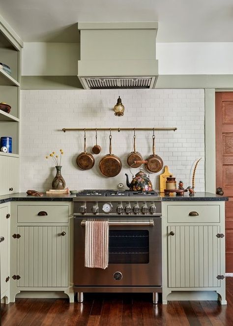 INTERIORS — Jenna Peffley Moody Craftsman, Cottage Core Kitchen, Craftsman Remodel, Moody Design, Vintage Craftsman, Craftsman Kitchen, Victorian Kitchen, Craftsman Home, Emily Henderson