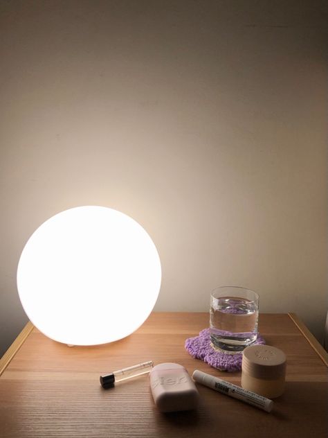 Ikea round lamp, glossier hand cream, sunnies face dream cream Ikea Dejsa, Glossier Hand Cream, Circle Lamp, Sunnies Face, Round Bedside, Slow Days, Ikea Lamp, Dream Cream, Round Lamp