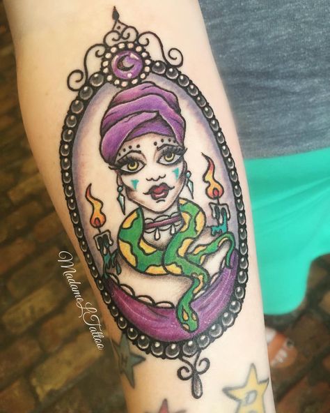 Voodoo Witch Tattoo, Voodoo Queen Tattoo, Small Voodoo Tattoos, Marie Laveau Tattoo, New Orleans Voodoo Tattoo, Voodoo Doll Tattoo New Orleans, New Orleans Tattoo, Voodoo Tattoo, Voodoo Queen