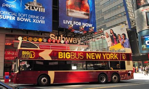 Top Events You must visit in NYC | New York Design Agenda Big Bus, Holiday Outfits Summer, Nyc Tours, Spring In New York, Sightseeing Bus, New York Tours, Bus Tickets, Bus Ride, Spring Trip