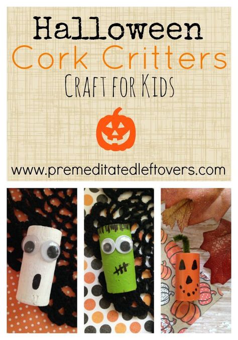 DIY Halloween Cork Critters- Do you have a handful of wine corks around the house? These cute little cork creatures make the perfect frugal Halloween craft. Wine Corker, Wine Cork Diy Crafts, Wine Cork Projects, Wine Cork Ornaments, Cork Crafts Diy, Wine Cork Diy, Wine Cork Art, Cork Ornaments, Cork Projects