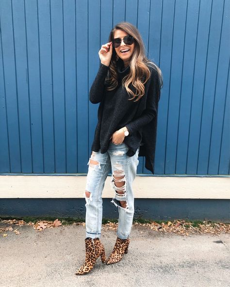 simply_darlings | LIKEtoKNOW.it Print Boots Outfit, Leopard Shoes Outfit, Animal Print Boots, Fall Boots Outfit, Leopard Print Boots, Leopard Print Booties, Leopard Boots, Print Boots, Booties Outfit