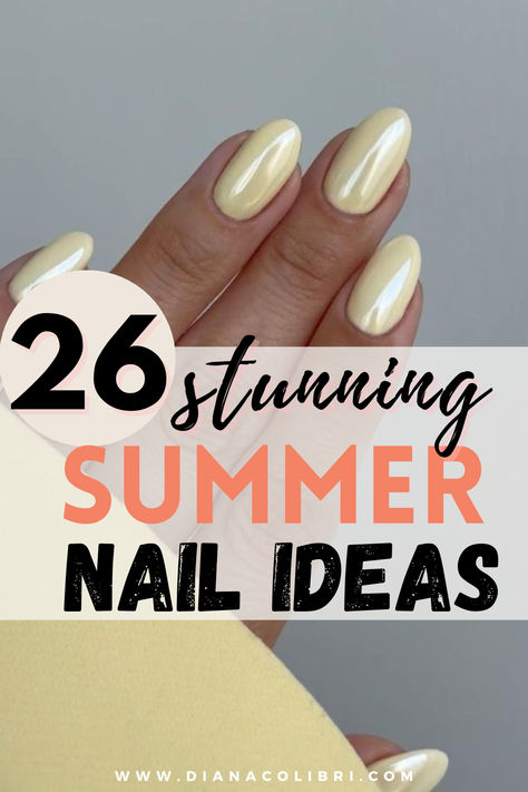 Simple Nail Art Summer, Nail Colors 2024 Summer, Popular Nails 2024, Late Summer Nail Ideas, Neutral Summer Nails, Classy Summer Nails, Summer Holiday Nails, Palm Tree Nail Art, Solar Nails