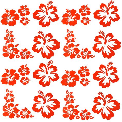 PRICES MAY VARY. HIBISCUS DECALS: Include 4 pack shibiscus flower car decals, each pack 4 different shaped flowers, about 1.57~4x1.3~3.7 inch, sufficient quantity is enough to meet daily needs. HIGH QUALITY: Made of high-definition plastic, self-adhesive paper, strong stickiness, not easy to break, and can be maintained for a long time. FLOWER DESIGN: Each design with a shibicus flower decorative pattern is especially suitable for women, adding a warm feeling. EASY TO USE: Just tear off the plas Hibiscus Pattern, Flower Car, Flower Outline, Automotive Decor, Car Themes, Humming Bird Feeders, Adhesive Paper, Door Wall, Exterior Decor