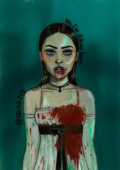 Ilustração do filme Garota Infernal Body Appreciation, Jennifer's Body, Last One, Horror Movie, My Last, Horror Movies, My Love, Fan Art, Halloween