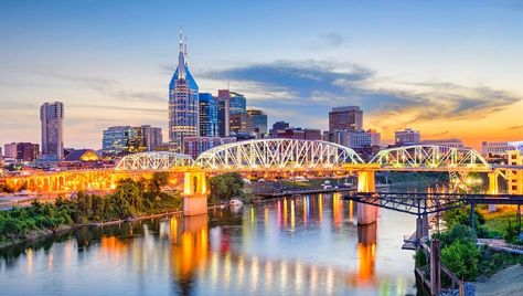 5 Up-and-Coming Cities Perfect for Retirement | The Discoverer Living In Nashville, Cumberland River, Best Places To Retire, Romantic Honeymoon Destinations, Nashville Trip, Your 20s, Romantic Honeymoon, Best Places To Live, Music City