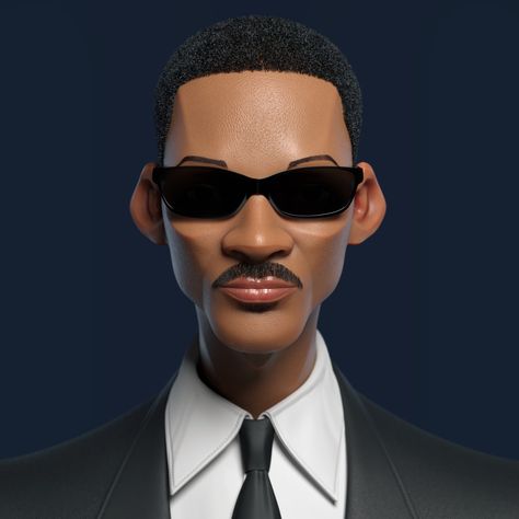 Stylized 3d, Game Assets, Zbrush, Will Smith, Try On, For Hair, Instagram, Art