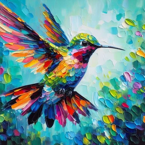 Hummingbird Canvas Painting, Painting A Hummingbird With Acrylics, Hummingbird And Flower Painting, Hummingbird Painting Acrylic, Humming Bird Painting Acrylics, Hummingbird Oil Painting, Hummingbird Painting Acrylic Abstract, Alebrije Painting, Bird Painting Acrylic