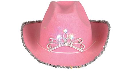 Kids Cowboy Hats, Pink Tiara, Princess Hat, Pink Cowboy Hat, Pink Cowboy, Cowboy Costume, Crown For Women, Cowgirl Costume, Pink Cowgirl