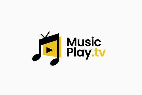 Music Channel TV Play Notes Logo, Logos ft. music & tv - Envato Elements Music Channel Logo, Notes Logo, Music Note Logo, Tv Show Logo, Tv Show Logos, Show Logo, Channel Logo, Gradient Logo, Hipster Logo