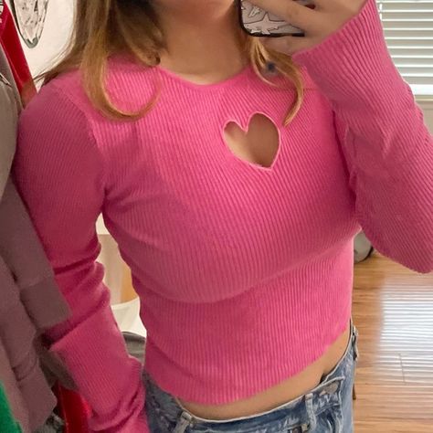 PACSUN heart cut out sweater Heart Cut Out Sweater, Pacsun Sweaters, Cut Out Sweater, Heart Cut Out, Pacsun, Cut Out, Jewelry Watches, Plus Fashion, Outfit Inspo