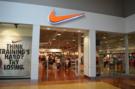 Nike store Nike Ambassador, Nike Shoe Store, American Clothing Brands, Reception Desk Counter, Grapevine Texas, House Plan With Loft, Mall Stores, After Prom, Nike Shoe