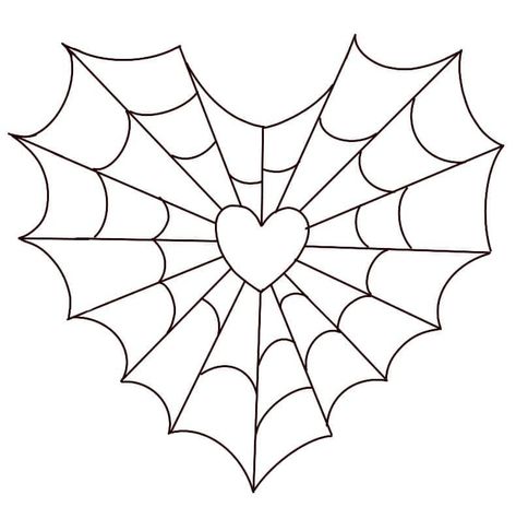 Clay Creepy, Heart Spiderweb, Heart Spider Web, Spider Web Drawing, Winter Wonderland Decorations, Wonderland Tattoo, Paper Pieced Quilt Patterns, Halloween Arts And Crafts, Tattoos For Black Skin