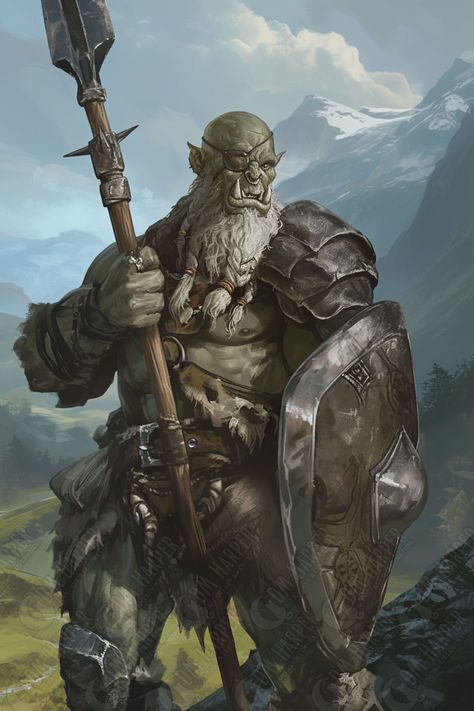 Orcs Fantasy Art, Orc Warrior Male, Orc Skyrim, Orc Fantasy Art, Orc Man, Orc Rpg, Orc Cleric, Orc Dnd, Orc King