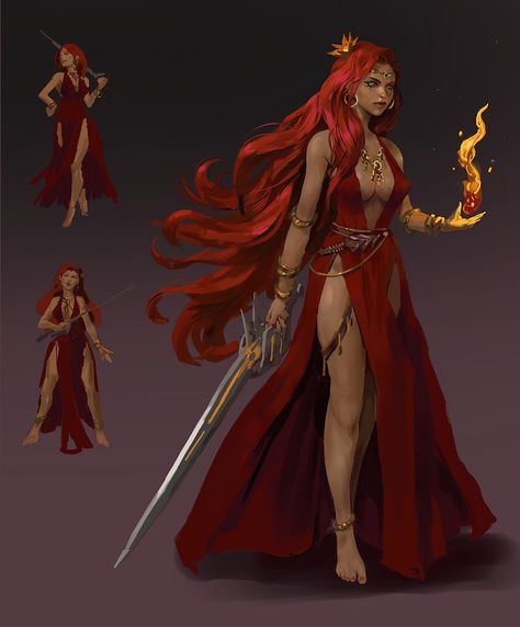 Red Priestess, Fire Emblem 4, Male Elf, Dungeons And Dragons Classes, Dragon Rpg, Witch Art, The Favourite, Female Character Design, Dieselpunk