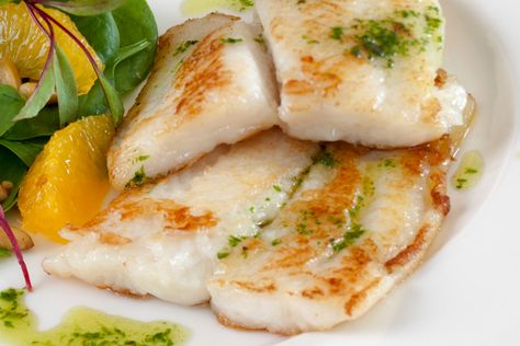 This is the BEST way to cook sea bass! Fillets that are pan fried in a little butter with only seasonings that compliment and do not overpower the delicate flavor! #PerfectSeaBassRecipe #SeaBassRecipe #SeaBassFilletRecipe Sea Bass Fillet Recipes, Cooking Sea Bass, Sea Bass Recipe, Bass Recipe, Meal For Dinner, Sea Bass Recipes, Berry Fruit Salad, Old Fashioned Recipe, Fish Varieties