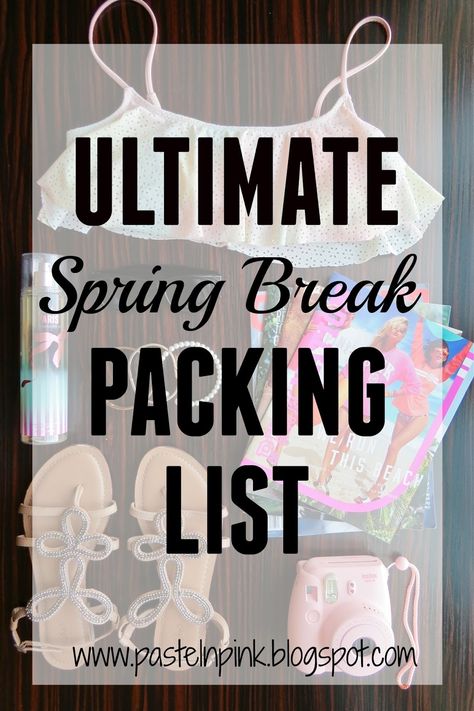 Spring Break Miami, Packing List Spring, Spring Break Girls, Spring Break Outfits Beach, Spring Break Packing List, Spring Break Packing, Spring Break Pictures, Spring Break Essentials, Spring Break College