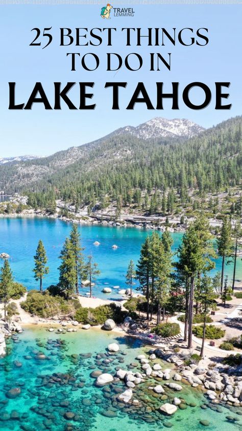 A California local shares the 25 best things to do in Lake Tahoe. All the popular activities & attractions + underrated local gems like… Lake Tahoe Activities, What To Do In Lake Tahoe, Lake Tahoe In May, Things To Do In South Lake Tahoe, Things To Do In Lake Tahoe, Lake Tahoe November, South Lake Tahoe Fall, Fools Paradise, Heavenly Ski Resort