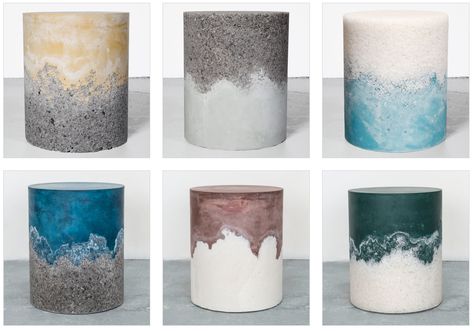 . Cement Diy, Cement Art, Concrete Diy Projects, Concrete Candle, Concrete Furniture, Keramik Design, Concrete Crafts, Concrete Pots, Concrete Projects