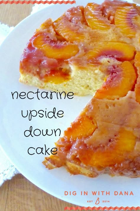 Nectarine Cake, Fruit Dessert Ideas, Pickle Ideas, Garlic Pickles, Blueberry Yogurt Cake, Nectarine Recipes, Cakes Decorating Ideas, Fruit Combinations, Gimme Some Sugar