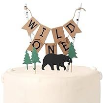 Lumberjack Cake Topper, Tree Cake Topper, Wild One Cake Topper, Wild One Cake, One Cake Topper, 1st Birthday Cake Topper, Wild One Birthday Party, One Cake, Cake Banner Topper