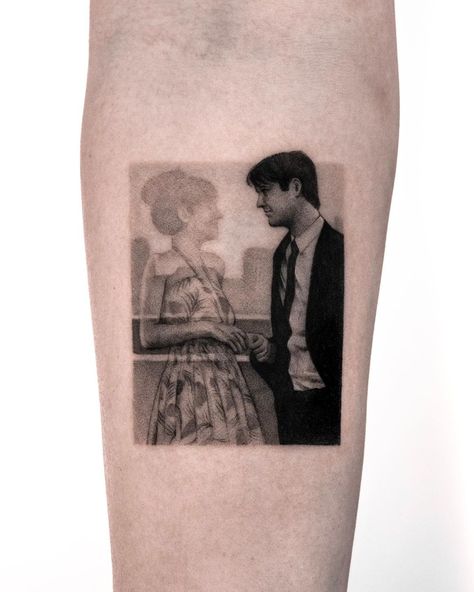 Kenneth Ink | - Expectations and Reality, 500 Days of Summer, flash design. This design is up to your interpretation. I would love to create more… | Instagram 500 Days Of Summer Tattoo Ideas, 500 Days Of Summer Tattoo, Hong Kong Tattoo, Scene Tattoo, Romantic Tattoo, Movie Tattoo, Movie Tattoos, Summer Tattoo, 500 Days Of Summer