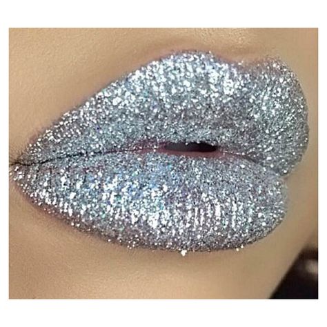 SILVER Cosmetic Glitter for Makeup, Eye Shadow, Lips, Nail Polish,... ($7.95) ❤ liked on Polyvore featuring beauty products and makeup Silver Lips, Silver Lipstick, Lips Painting, White Lipstick, Lipstick Style, Makeup Eye Shadow, Lip Art Makeup, White Lips, Glitter Lipstick