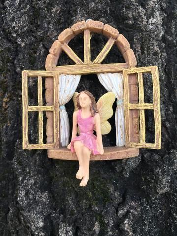 Fairy Sitting, Fairy Tree Houses, Fairy Village, Fairy Garden Designs, Faeries Gardens, Fairy Tree, Fairy Garden Houses, Diy Fairy, Garden Girls