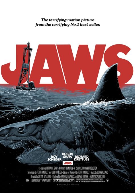 Jaws Movie Poster, Star Trek Ii, Jaws Movie, Film Poster Design, Kaiju Monsters, Vs The World, Movie Posters Design, Pop Culture Art, Shark Week