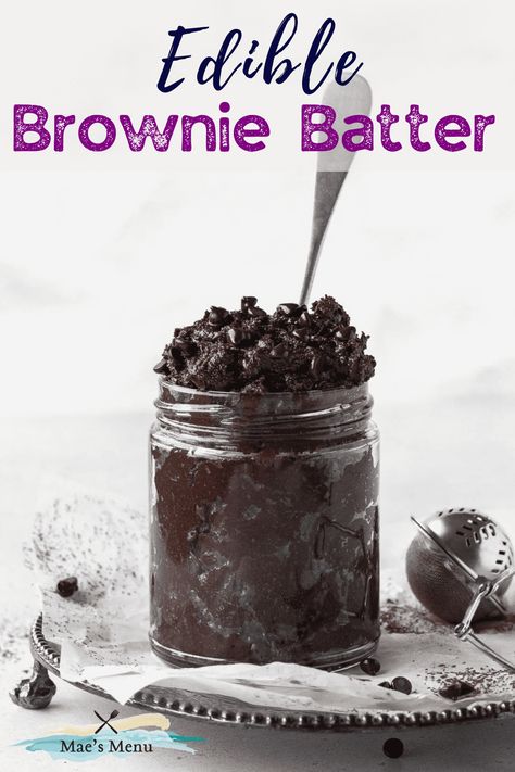 If you're in the mood for rich, ooey-gooey, chocolatey goodness, you need this simple recipe for Edible Brownie Batter! Made with just 8 ingredients in about 10 minutes, I can't think of a faster way to satisfy your sweet tooth. It's naturally egg-free, soy-free, and nut-free, and can easily be made vegan and/or gluten-free! Brownie Batter Recipe, Edible Brownie Batter Recipe, Edible Brownie Batter, Batter Recipe, Easy No Bake Desserts, Favorite Dessert Recipes, Brownie Batter, Baked Dessert Recipes, Chocolate Craving